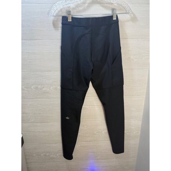 Alo‎ Yoga Black High-Waist Pocket Leggings Womens Size M Stretchy Workout Pants - Picture 8 of 11